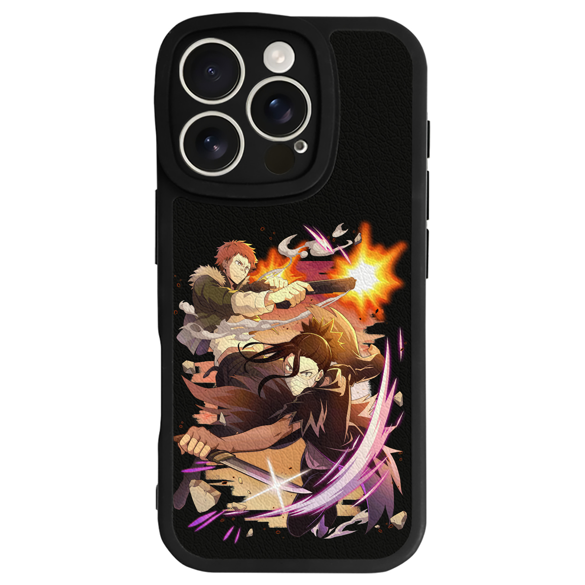 （画像用） 文豪ストレイドッグス Bungo Stray Dogs 【iPhone 16シリーズ対応】シリコンスマホケース（レザー調） 材質：シリコン